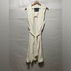 White Duster/Vest with Belt